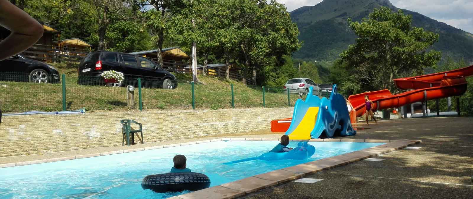 piscine toboggan aquatique camping isere